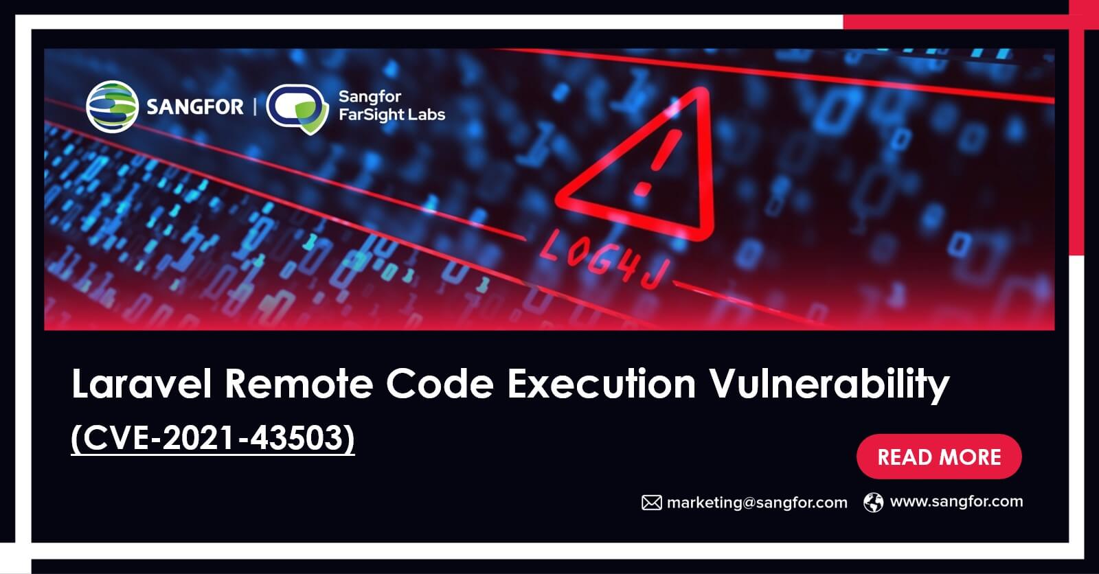 CVE-2021-43503 Laravel Remote Code Execution Vulnerability