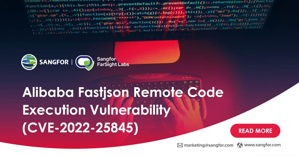Alibaba Fastjson Remote Code Execution Vulnerability (CVE-2022-25845) 