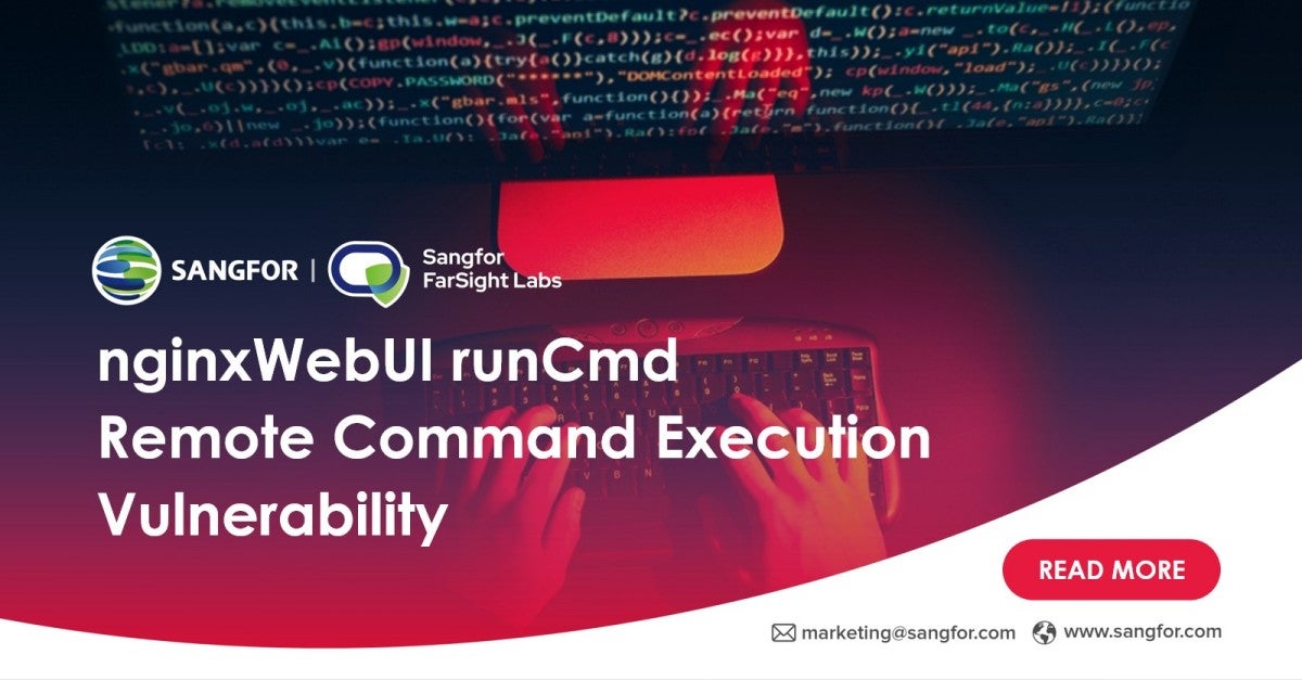 NginxWebUI runCmd Remote Command Execution Vulnerability