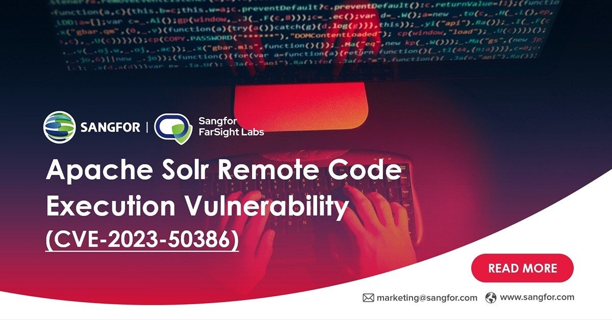 CVE-2023-50386: Apache Solr Remote Code Execution Vulnerability