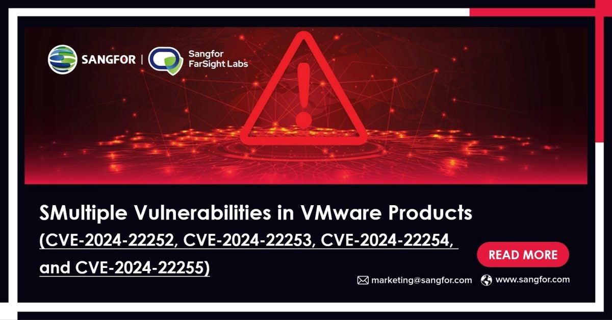 Multiple Vulnerabilities in VMware Products (CVE-2024-22252, CVE-2024-22253, CVE-2024-22254, and CVE-2024-22255)