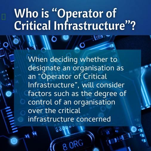 definition of Critical Infrastructure Operator