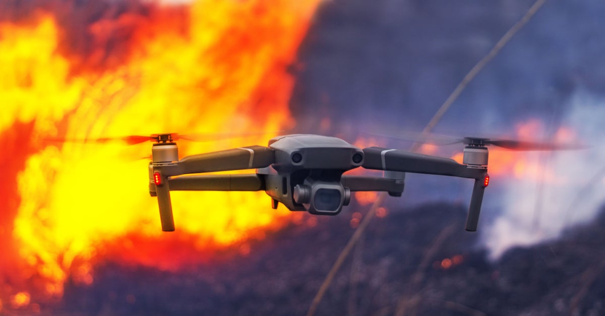 The use of drones in firefighting