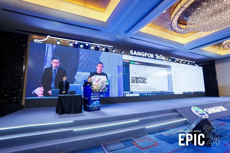 sppech during Sangfor 2024 Partner and EPIC Summits (APAC)