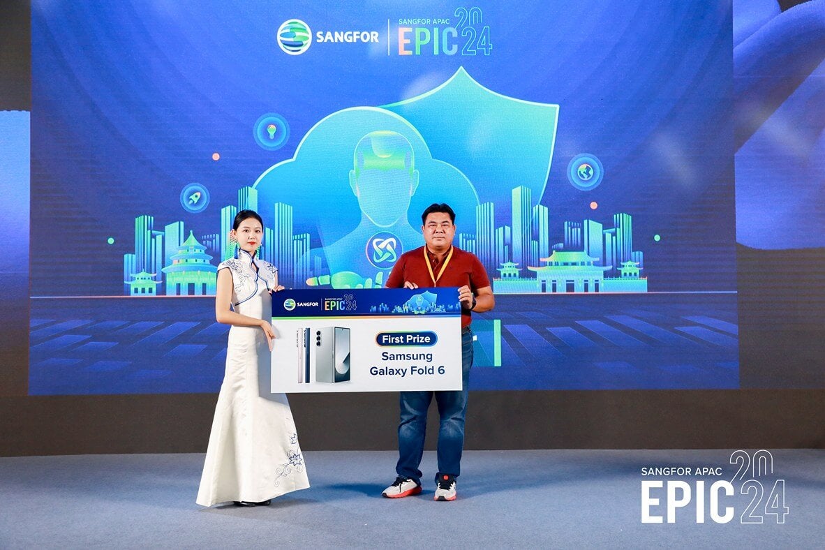 lucky draw during Sangfor 2024 Partner and EPIC Summits (APAC)