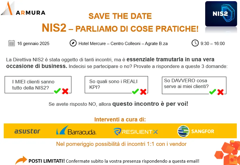 NIS2 – PARLIAMO DI COSE PRATICHE!