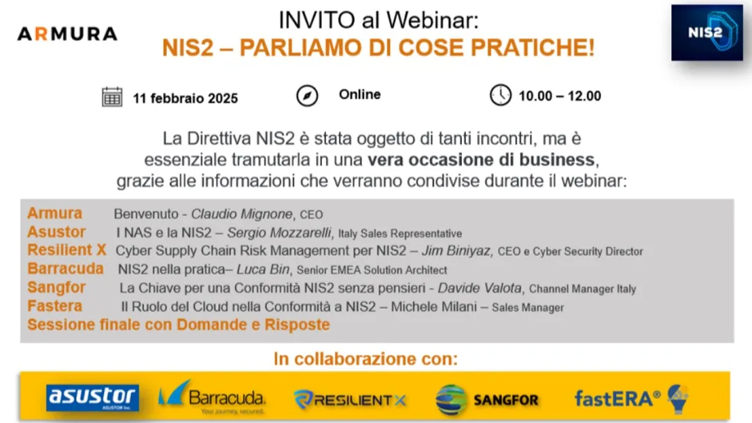 NIS2 – PARLIAMO DI COSE PRATICHE!